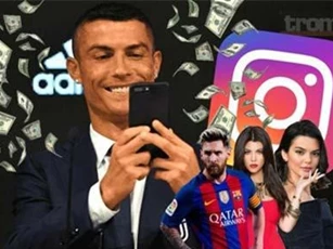 Ronaldo kiếm tiền nhiều gấp đôi Messi từ Instagram