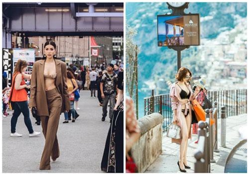 Minh Tú mặc hở ra đường đẳng cấp 'ăn đứt' Ngọc Trinh