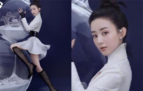 Triệu Lệ Dĩnh: Khoe chân dài, eo thon bìa tạp chí comeback đầu tiên