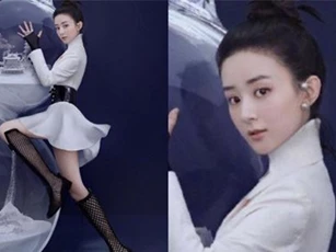 Triệu Lệ Dĩnh: Khoe chân dài, eo thon bìa tạp chí comeback đầu tiên