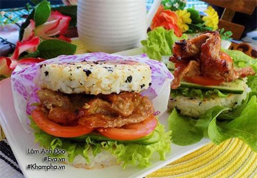 Cơm nắm kẹp thịt nướng vừa ngon vừa tiện cho bữa sáng