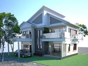 Mẫu nhà 2 tầng ba phòng ngủ chi phí thấp đẹp cuốn hút