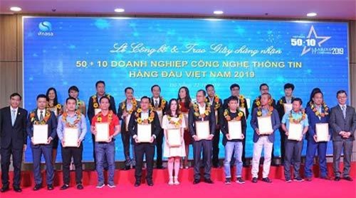 Công bố 50+10 doanh nghiệp công nghệ thông tin hàng đầu Việt Nam 2019