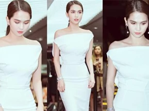 Ngọc Trinh táo bạo mặc đồ cắt xẻ lắt léo, người nhìn 'thót tim' thay
