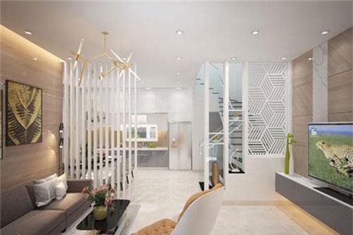 Nhà ống hai tầng kết hợp sân thượng đẹp miễn chê