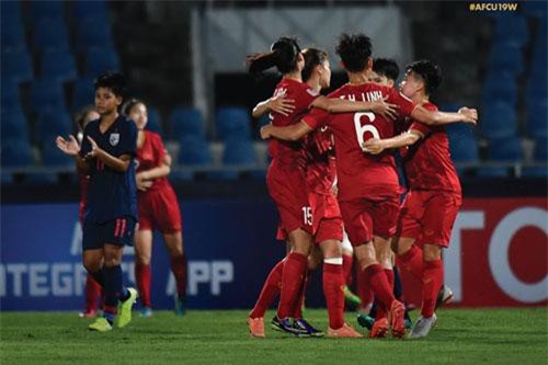 Việt Nam thắng thuyết phục Thái Lan ở VCK nữ U19 châu Á