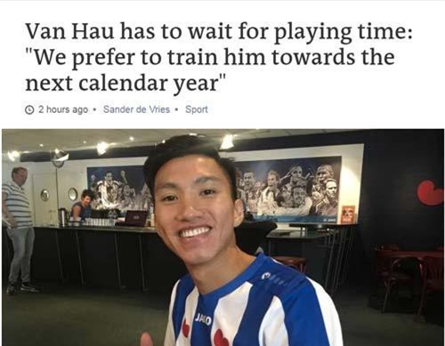 HLV Heerenveen: 'Văn Hậu sẽ sẵn sàng thi đấu vào năm 2020'