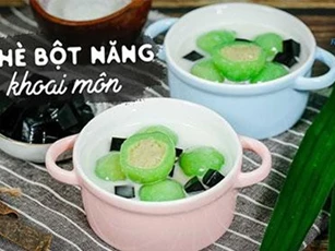 Clip: Bật mí bí quyết làm chè bột năng khoai môn thơm ngon, béo ngậy