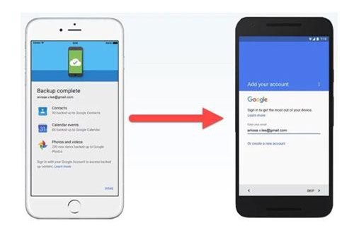 Hướng dẫn chuyển dữ liệu từ iPhone sang Android không cần cáp kết nối