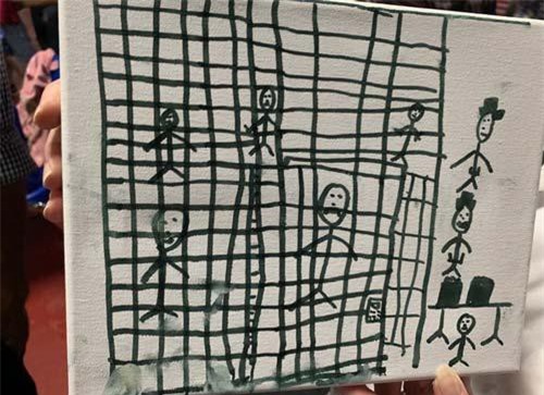 Những bức vẽ ám ảnh của trẻ em tị nạn ở biên giới nước Mỹ