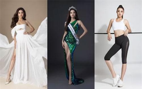 Lương Thùy Linh khoe chân dài thẳng tắp trên trang chủ Miss World