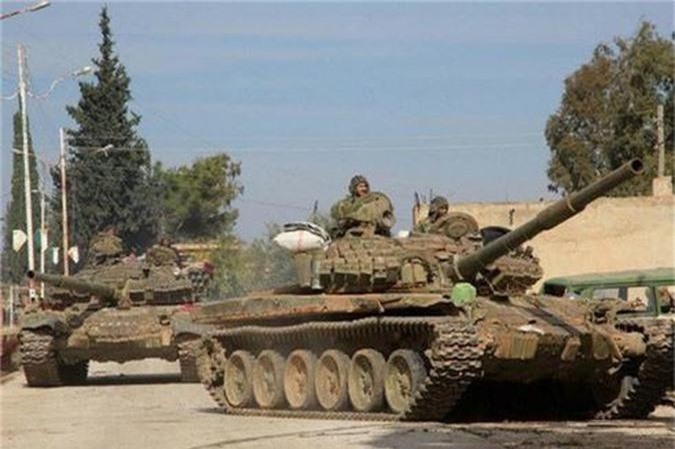 Trở lại Tal Tamr, quân đội Syria mang theo nhiều vũ khí hạng nặng - Hình 14 Tro lai Tal Tamr, quan doi Syria mang theo nhieu vu khi hang nang-Hinh-14