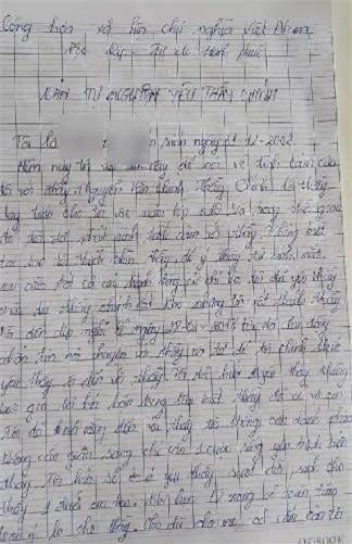 Sốc với 'Bản tự nguyện yêu thầy giáo'