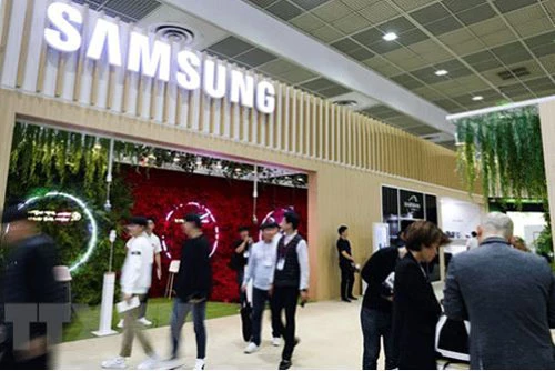 Gian hàng của Samsung tại Triển lãm điện tử Hàn Quốc ở Seoul ngày 8/10/2019.