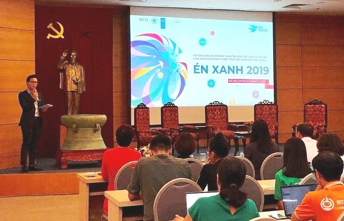 Quang cảnh họp báo Én Xanh 2019.