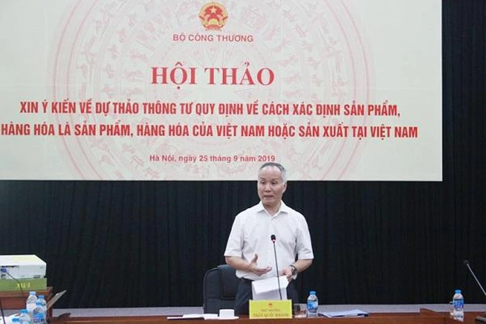 Thứ trưởng Bộ Công Thương Trần Quốc Khánh.