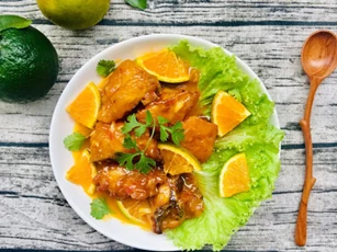 Gà xốt cam - làm cực nhanh, ăn mãi không chán!
