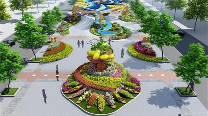 Nhiều tạo hình độc đáo ở đường hoa Nguyễn Huệ Tết Canh Tý 2020 - Ảnh 2.