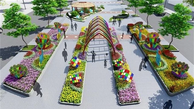 Nhiều tạo hình độc đáo ở đường hoa Nguyễn Huệ Tết Canh Tý 2020 - Ảnh 6.