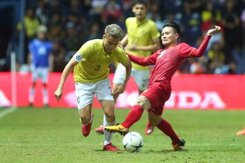 Theerathon không thể hiện được nhiều trong trận đấu gần nhất với Việt Nam.