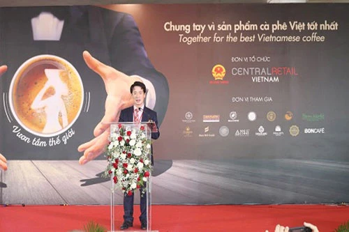 Ông Tạ Hoàng Linh, Vụ trưởng Vụ Thị trường Âu-Mỹ, Bộ Công Thương phát biểu tại Cuộc thi - Ảnh: VGP/Lê Anh