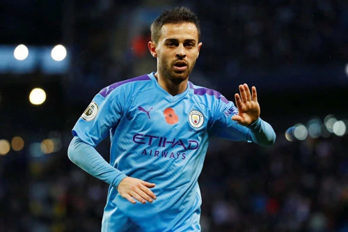 9. Bernardo Silva (Man City, ĐT Bồ Đào Nha).