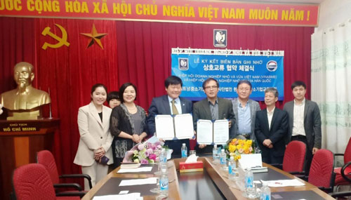 VINASME ký kết biên bản ghi nhớ với Hiệp hội Doanh nghiệp nhỏ và vừa Hàn Quốc