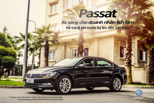 Volkswagen Passat giảm giá 140 triệu đồng