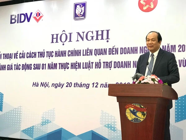 Ông Mai Tiến Dũng, Bộ trưởng - Chủ nhiệm Văn phòng Chính phủ, Chủ tịch Hội đồng Tư vấn cải cách thủ tục hành chính