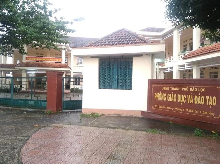 Phòng Giáo dục và Đào tạo TP. Bảo Lộc, nơi bà Phạm Thị Thanh Hương đang làm trưởng phòng (Ảnh: VH)