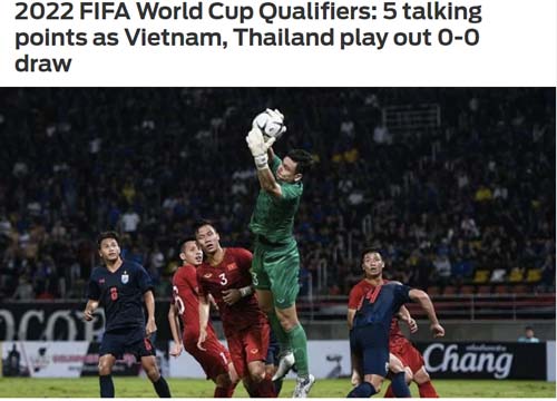 Báo châu Á khen ngợi Văn Lâm, thất vọng về màn trình diễn của Chanathip