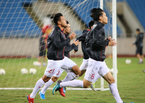 ĐT Việt Nam sẵn sàng tiếp đón ĐT Thái Lan