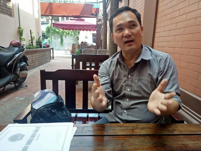 Ông Nguyễn Hoàng Hòa, Chủ tịch Hội đồng Thành viên Công ty TNHH Nguồn Á Châu, trình bày bức xúc (ảnh TM).