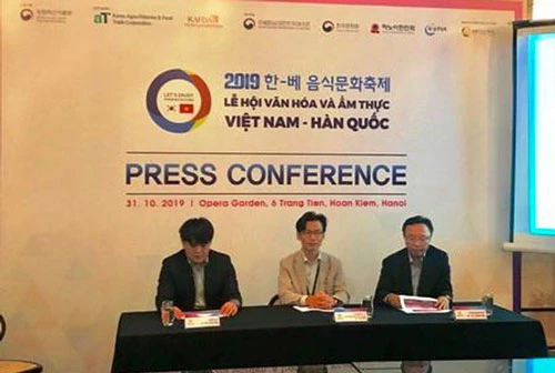 Họp báo giới thiệu lễ hội Văn hóa và ẩm thực Hàn – Việt 2019.