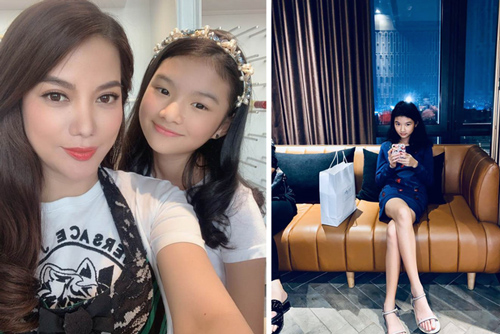 Con gái Trương Ngọc Ánh gây chú ý với đôi chân dài miên man cùng khuôn mặt xinh đẹp trong sinh nhật 11 tuổi