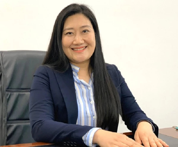 Bà Hà Thị Linh - Phố tổng giám đốc NCB.