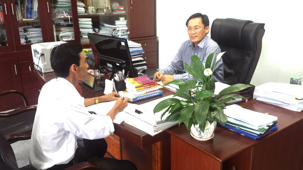 Ông Trần Văn Sơn - Giám đốc Sở Kế hoạch và Đầu tư TP. Đà Nẵng trong cuộc phỏng vấn với phóng viên Tạp chí Điện tử DNVN.