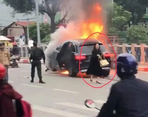 Nữ tài xế Vũ Thị Hồng Thái, người lái xe Mercedes gây ra vụ tai nạn khiến 1 người chết hôm 20/11. (Ảnh: Dân trí)