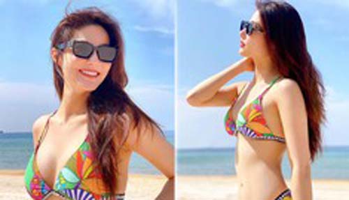 Diễm My 9x ‘thiêu đốt’ mọi ánh nhìn với bikini 