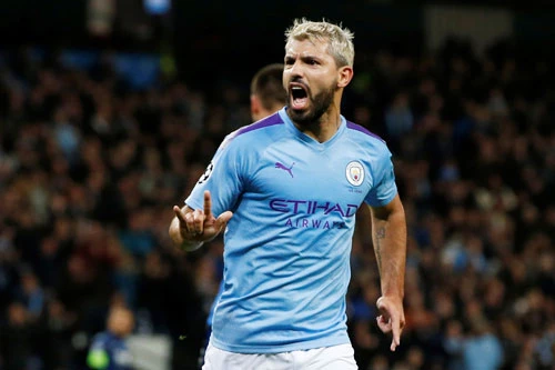 Tiền đạo: Sergio Aguero (Man City).