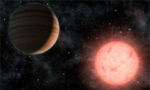 Một hành tinh quay quanh sao lùn loại M. Ảnh: NASA.