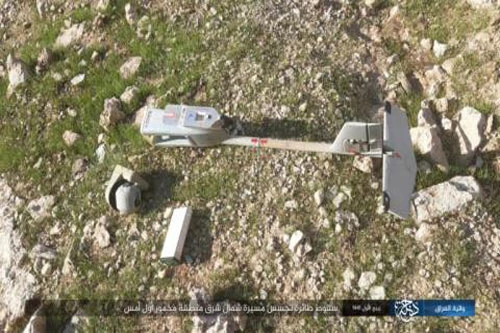 Chiếc RQ-11B bị bắn hạ do IS công bố.