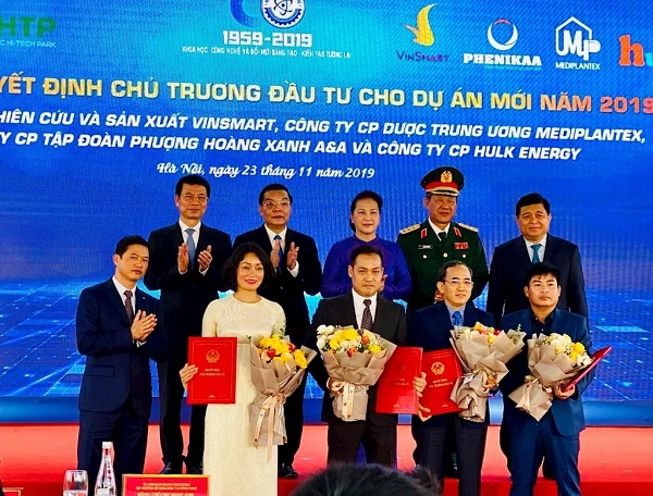 4 dự án được trao quyết định chủ trương đầu tư trong năm 2019.