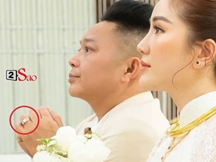 Số vàng bạc, kim cương "sương sương" mà Bảo Thy và chồng đeo trong đám cưới