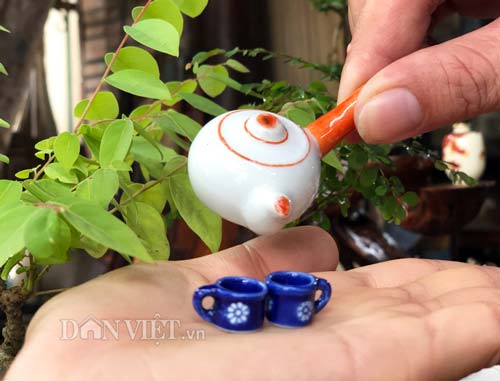 Bộ sưu tập gốm: bình trà, ly, tách,...siêu tí hon độc nhất miền Tây