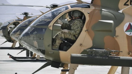 Không quân Afghanistan đã nhận đủ 60 trực thăng trinh sát - tấn công hạng nhẹ MD 530F Cayuse. Ảnh: Jane's Defence Weekly.