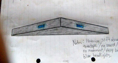 Nghi vấn xuất hiện UFO có hai mắt xanh kỳ lạ