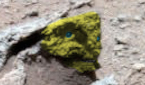 Sửng sốt phát hiện đầu người ngoài hành tinh trong hang sao Hỏa?