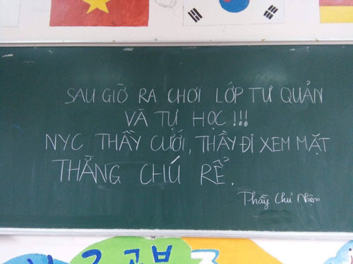 Cho học sinh tự quản, tự học, thầy giáo trẻ nghỉ dạy vì người yêu cũ cưới, thầy đi xem mặt chú rể