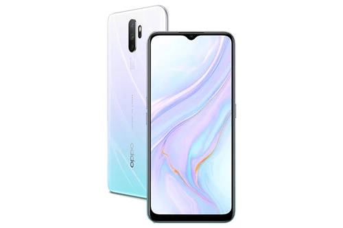 Oppo A9 2020 màu trắng ngọc thạch. 